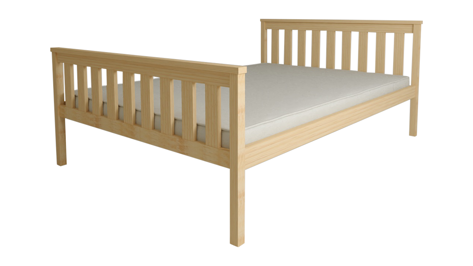 Postel KALEA 120 x 200 cm, borovice Matrace: Bez matrace, Rošt: Bez roštu