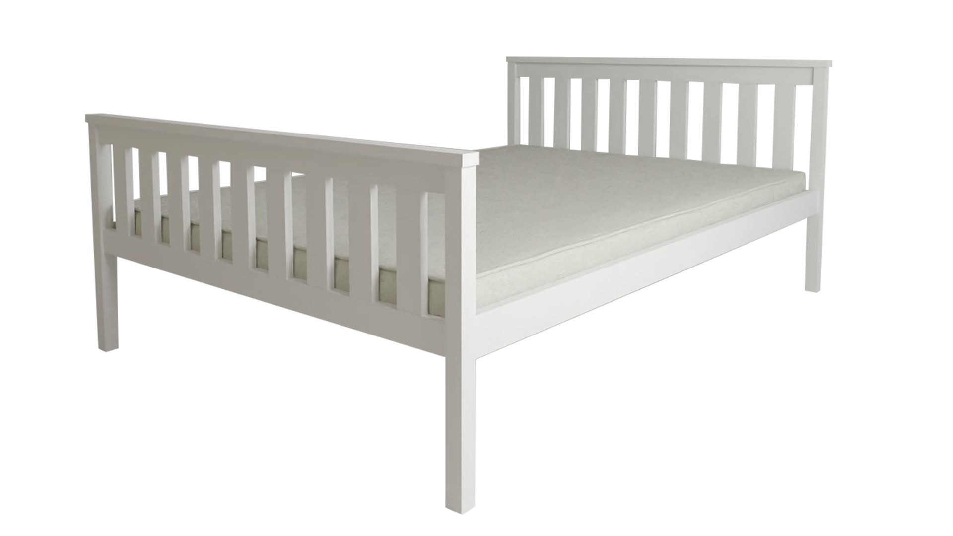 Postel KALEA 90 x 200 cm, bílá Matrace: Bez matrace, Rošt: Bez roštu