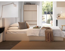 Postel Lucky 120x200 cm, béžová