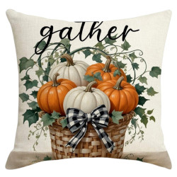 Povlak na polštář GATHER 45x45 cm, béžový