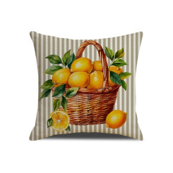 Povlak na polštář LEMON BASKET 45x45 cm, béžový
