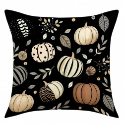 Povlak na polštář PUMPKIN NOIR 45x45 cm, černý