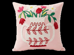 Povlak na polštář VASELLA 45x45 cm, růžový