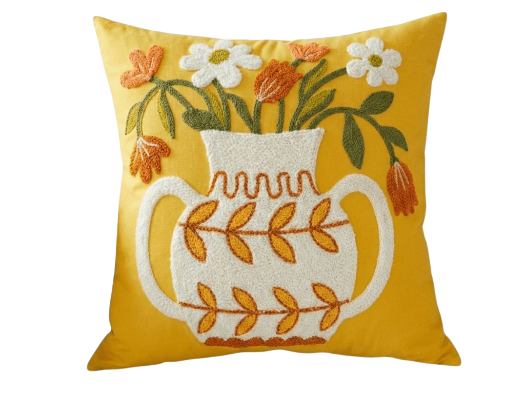 Povlak na polštář VAZONIE 45x45 cm, žlutý