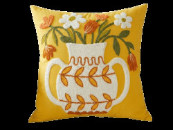 Povlak na polštář VAZONIE 45x45 cm, žlutý