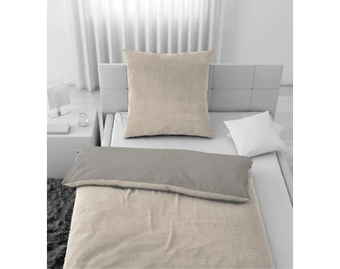 Povlečení Cashmere Touch, krémová/taupe