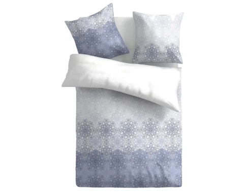 Povlečení Essencia 140x200 cm, modro-bílé ornamenty, renforcé