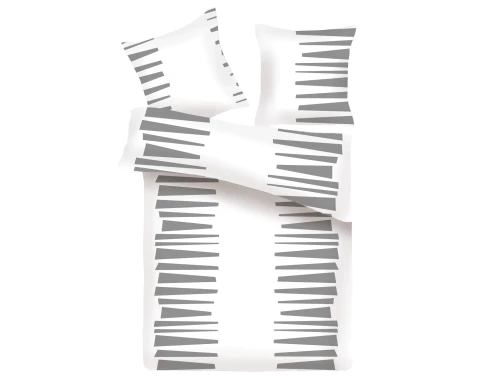 Povlečení Porto 140x200 cm, šedo-bílé