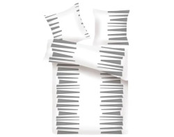 Povlečení Porto 140x200 cm, šedo-bílé