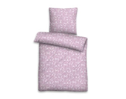 Povlečení seersucker Orchidej 140x200 cm, růžovo-fialové