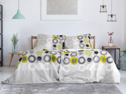 Povlečení z Renforcé bavlny BENETTON světle šedé Rozměr povlečení: 70 x 90 cm | 140 x 200 cm