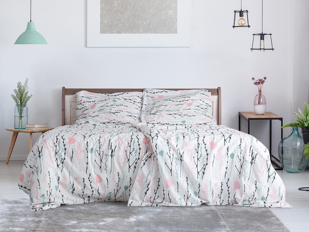 Povlečení z Renforcé bavlny BETINA bílé Rozměr povlečení: 70 x 90 cm | 140 x 200 cm