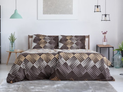 Povlečení z Renforcé bavlny PULA hnědé Rozměr povlečení: 70 x 90 cm | 140 x 200 cm