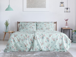 Povlečení z Renforcé bavlny SÁVA světle zelené Rozměr povlečení: 70 x 90 cm | 140 x 200 cm