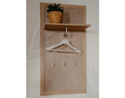 Předsíňový šatní panel Bali, dub sonoma/výplet