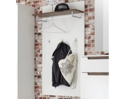 Předsíňový šatní panel Turin, bílý