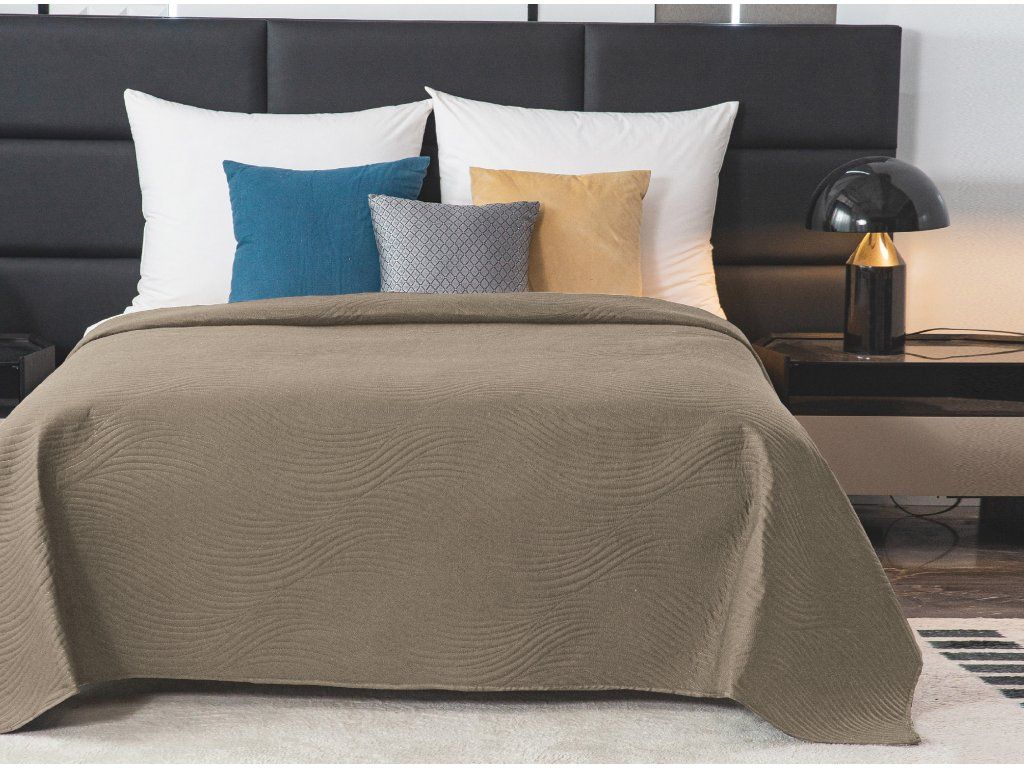 Přehoz na postel CADIZO olivově zelený Rozměr: 170 x 210 cm