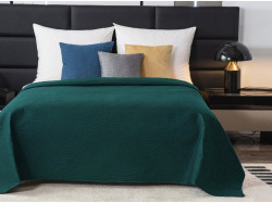 Přehoz na postel CADIZO tmavě zelený Rozměr: 170 x 210 cm
