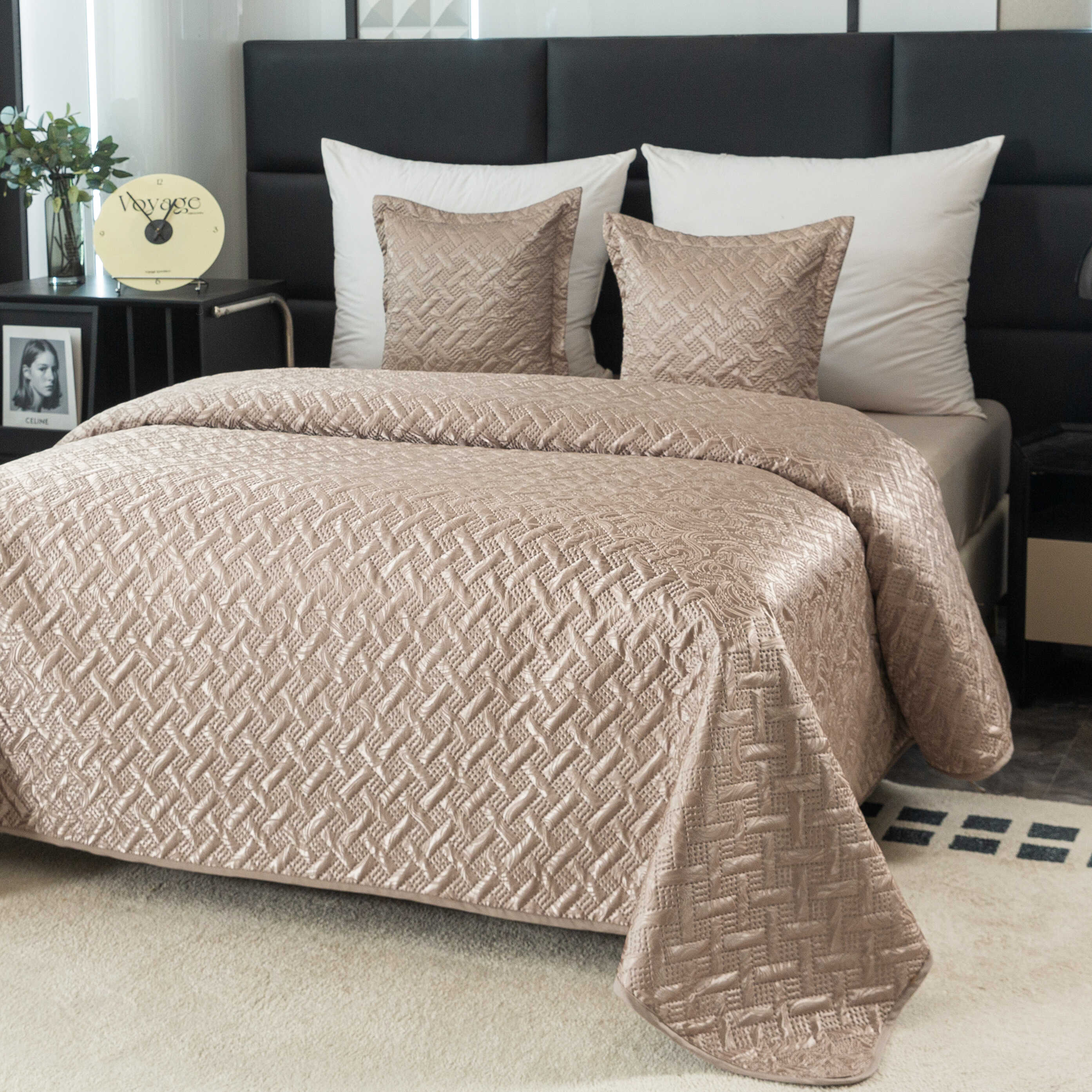 Přehoz na postel WICKER béžový Rozměr: 170 x 210 cm