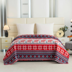 Přehoz na postel WINTER PIXEL barevný Rozměr: 170 x 210 cm