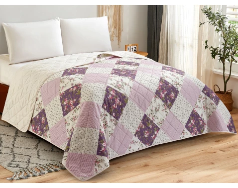 Přehoz postele Patri 220x240 cm, fialový