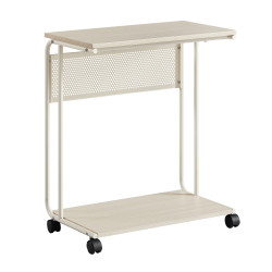 Příruční stolek na kolečkách MIREZO 55x33cm, béžový