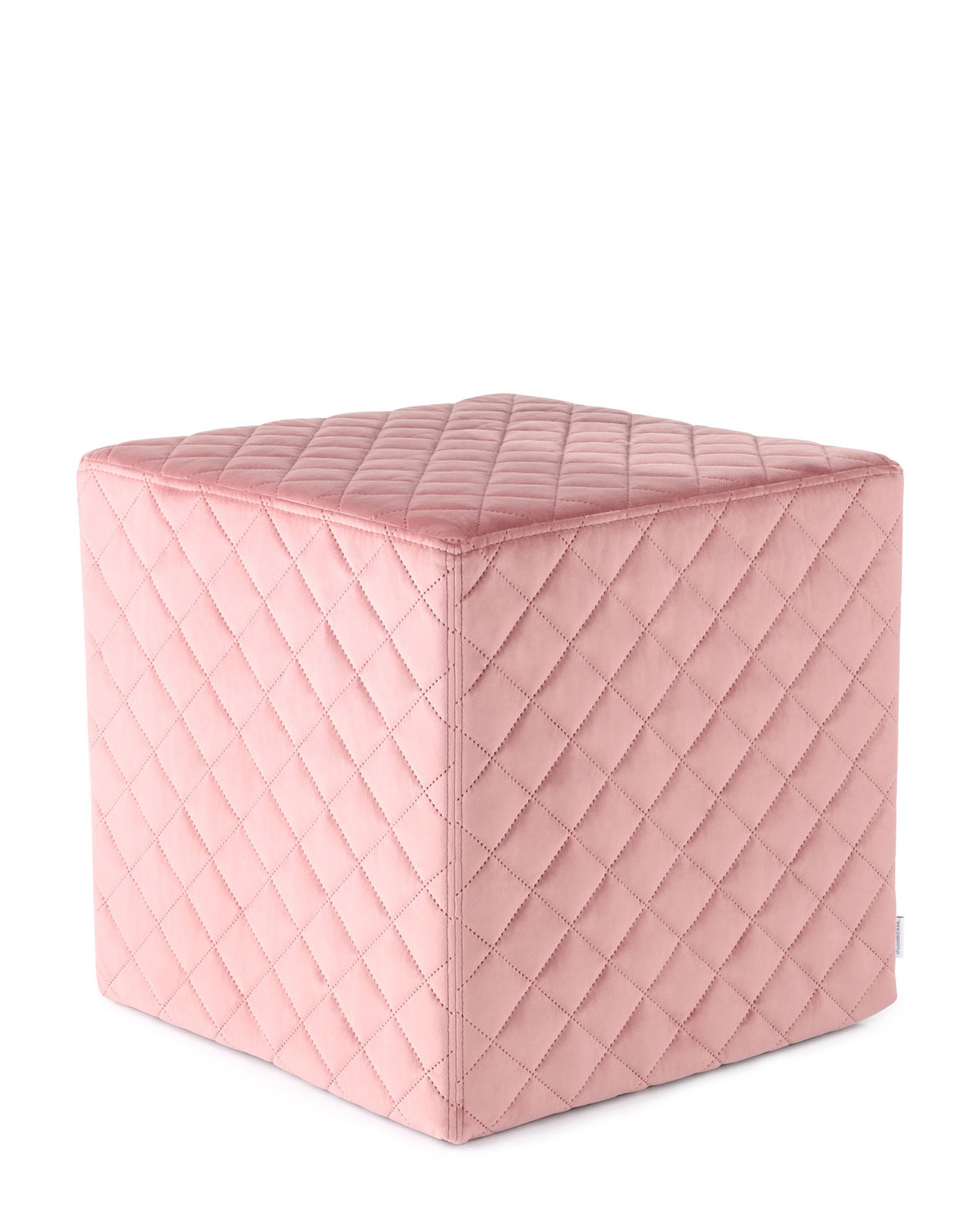 Prošívaný taburet Toss, starorůžová