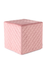 Prošívaný taburet Toss, starorůžová