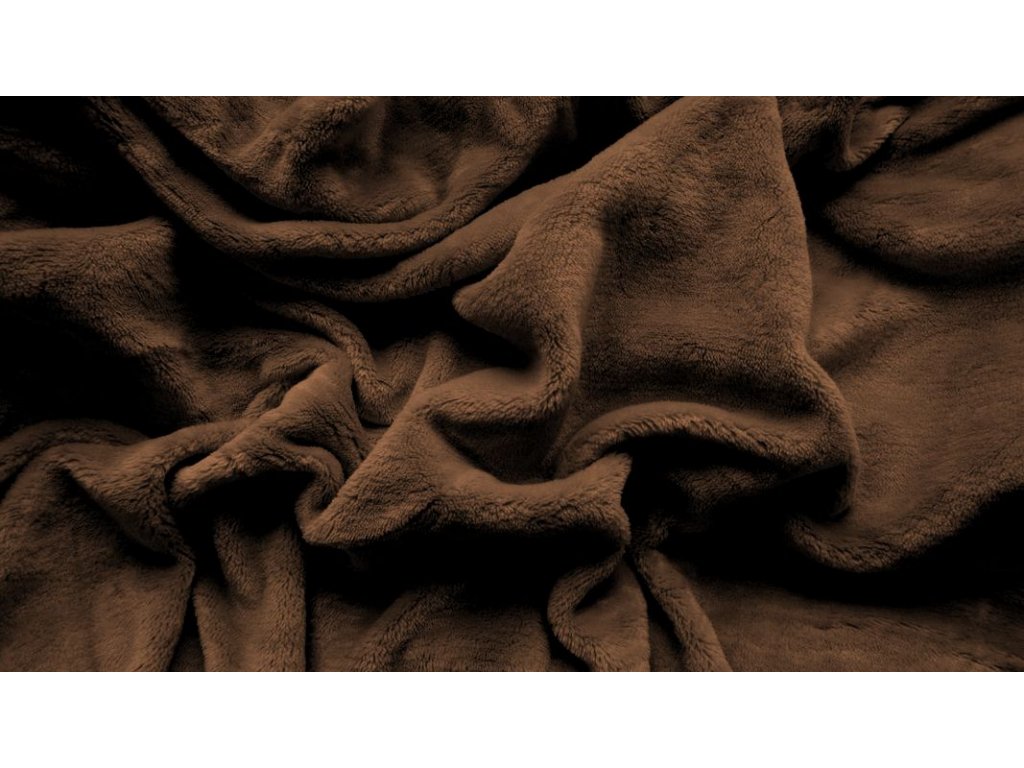 Prostěradlo mikroplyš SOFT 180x200 cm tmavě hnědé