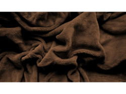 Prostěradlo mikroplyš SOFT 90x200 cm tmavě hnědé