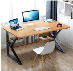 Psací stůl s policí v dekoru dub SHAPE 80x40 cm