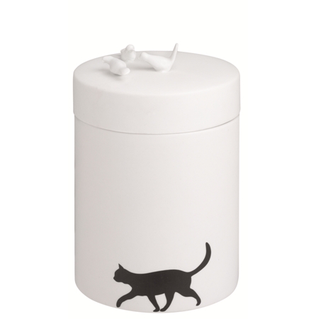 Räder Bílá porcelánová dóza na kávu PORCELAINSTORIES CAN CAT