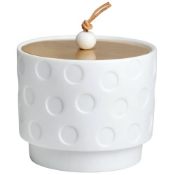 Räder Bílá porcelánová krabička BIG DOTS