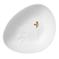 Räder Bílá porcelánová miska GOLD LEAF