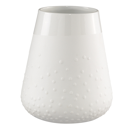 Räder Bílá porcelánová váza DOTS