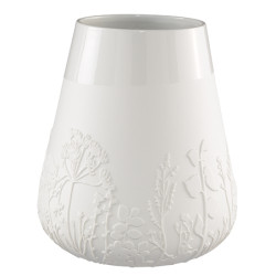 Räder Bílá porcelánová váza FLOWERS