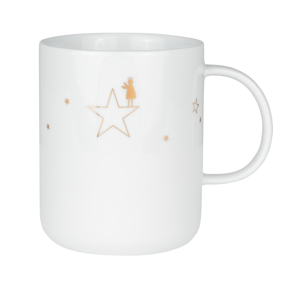 Räder Bílý porcelánový hrnek GOLDSTAR
