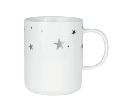 Räder Bílý porcelánový hrnek SILVERSTAR