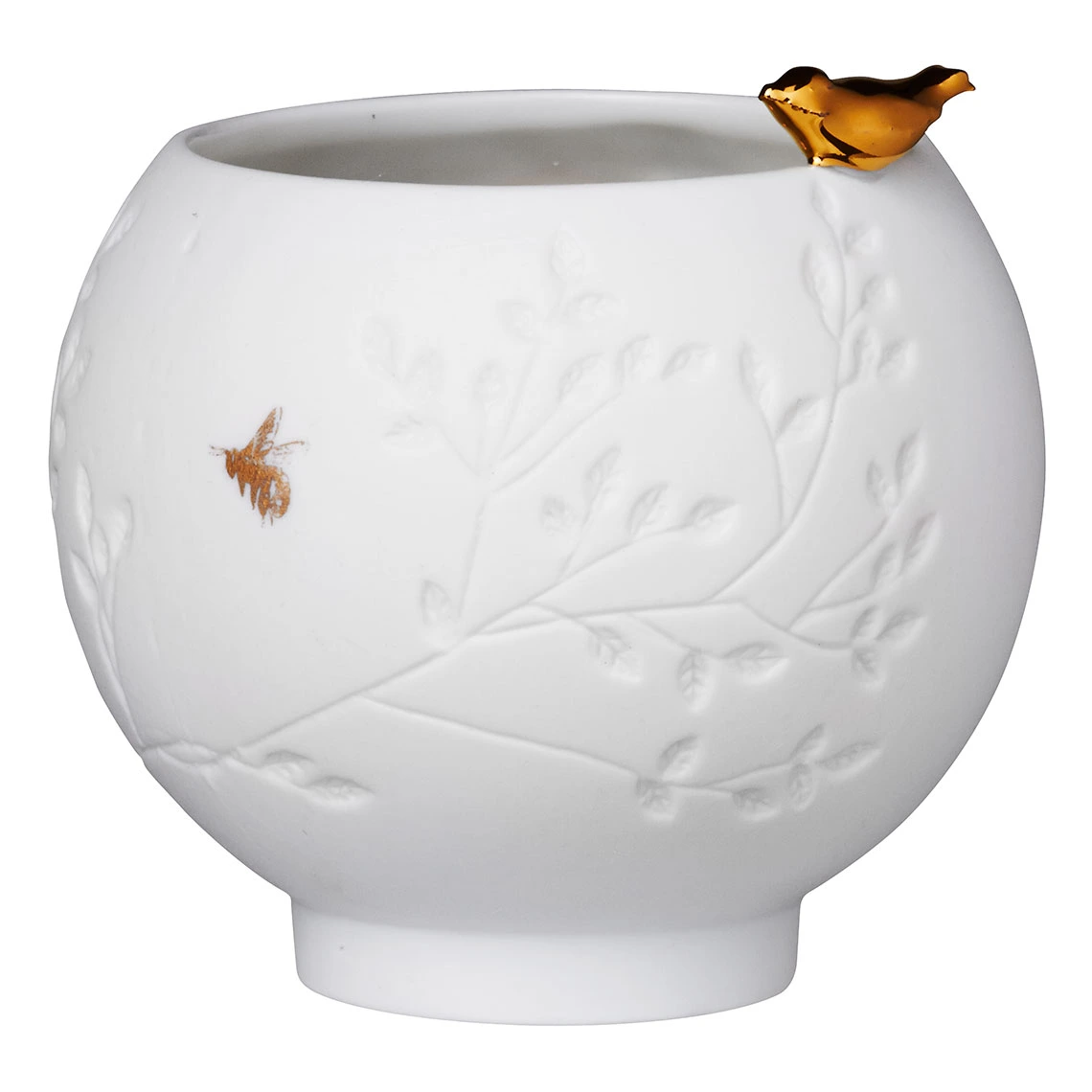 Räder Bílý porcelánový svícen BIRD BOWL