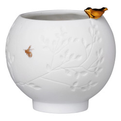 Räder Bílý porcelánový svícen BIRD BOWL