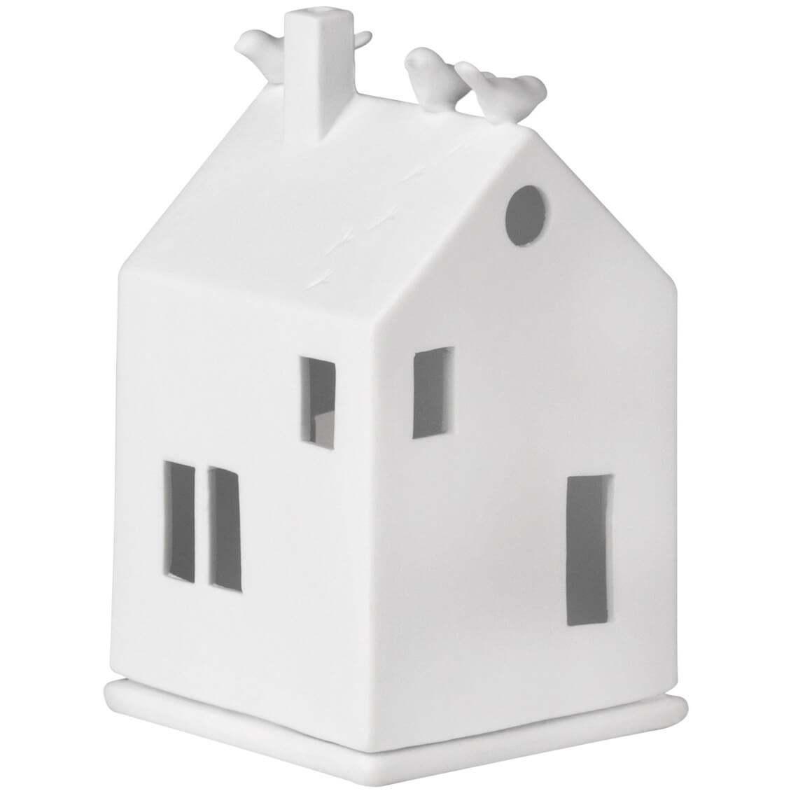 Räder Bílý porcelánový svícen DOMEČEK BIRDHOUSE