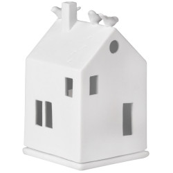 Räder Bílý porcelánový svícen DOMEČEK BIRDHOUSE
