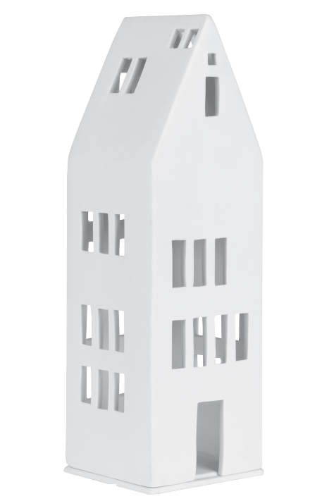 Räder Bílý porcelánový svícen DOMEČEK VELKÝ