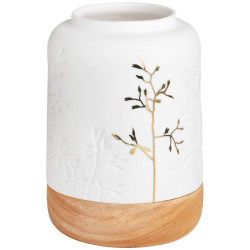 Räder Bílý porcelánový svícen GOLD TWIG
