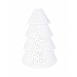 Räder Bílý porcelánový svícen LARGE FIR
