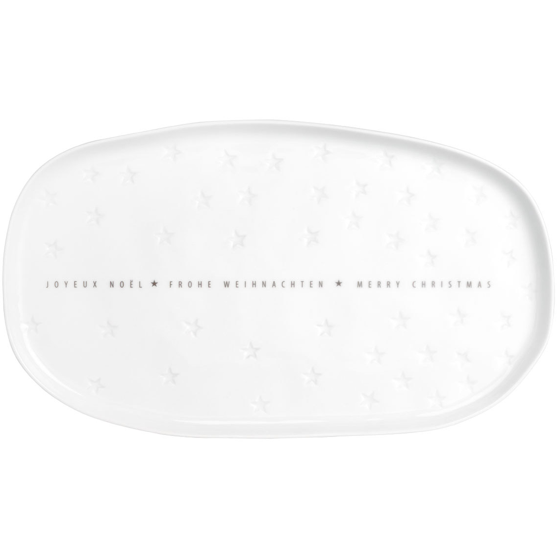 Räder Oválný porcelánový talíř MERRY CHRISTMAS