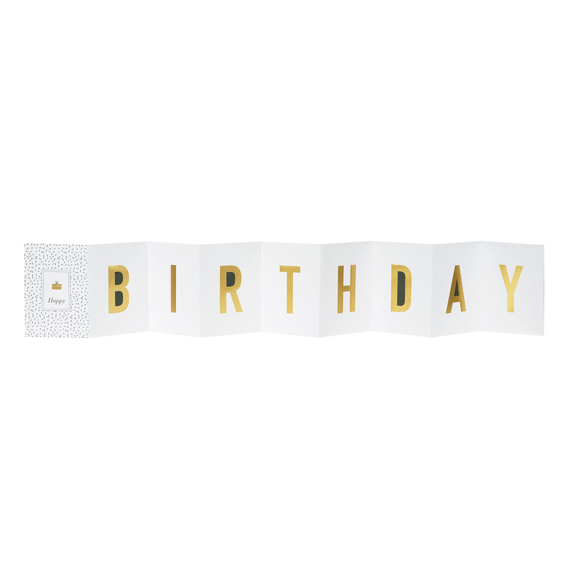 Räder Papírové leporelo k narozeninám HAPPY BIRTHDAY