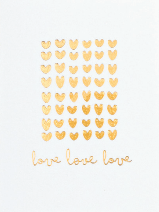 Räder Papírové mini přání LOVE LOVE LOVE