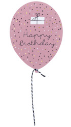 Räder Papírové přání k narozeninám BALLOON HAPPY BIRTHDAY