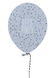 Räder Papírové přání k narozeninám BALLOON LET´S PARTY